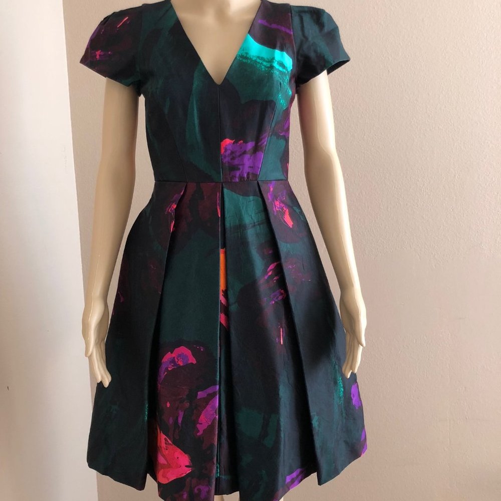 Milly Pleated Dress Sz 0 NWOT